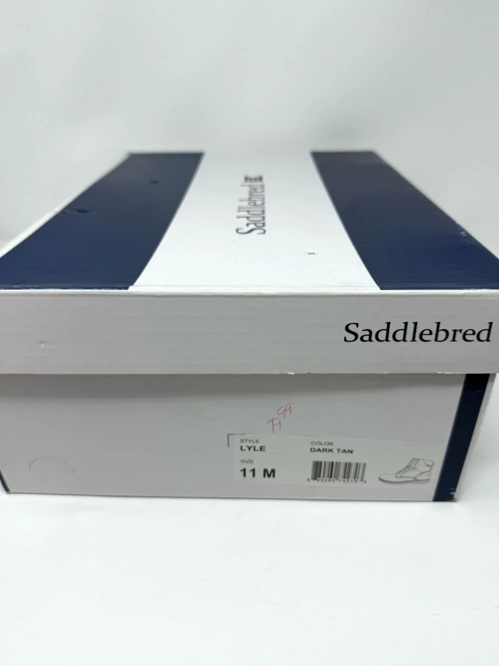 Saddlebred Lyle Dark Tan Vegan Leather‎ Lace Up Boots Men's Size 11M New In Box